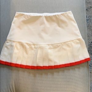 White tennis skirt